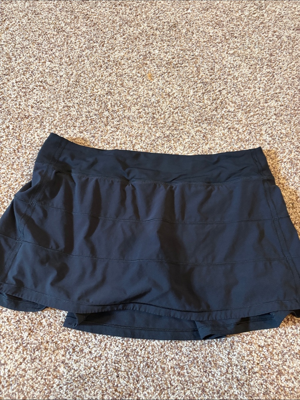 lululemon athletica Black Athletic tennis Skort with Built-In Shorts